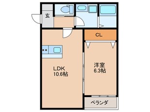 ＳｕｎＭａｒｋ高宮南の物件間取画像